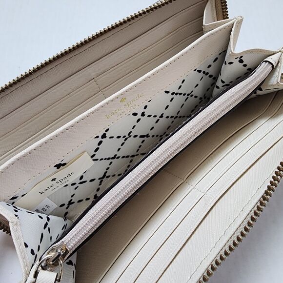 Kate Spade Cream Cow Leather Wallet - Picture 3 of 6